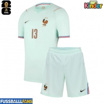 Frankreich Kante #13 Auswärts Trikotsatz Kinder WM 2026 Kurzarm (+ Kurze Hosen)